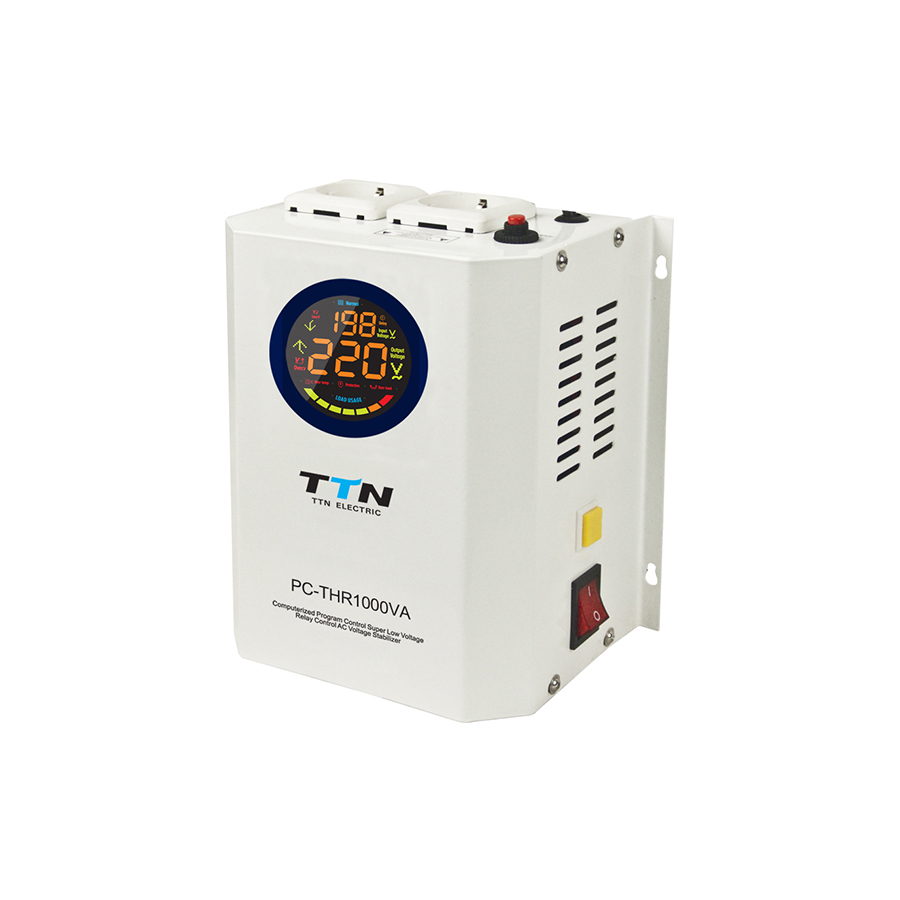 Regulador de voltaje de montaje en pared digital para caldera PC-THR 1000VA